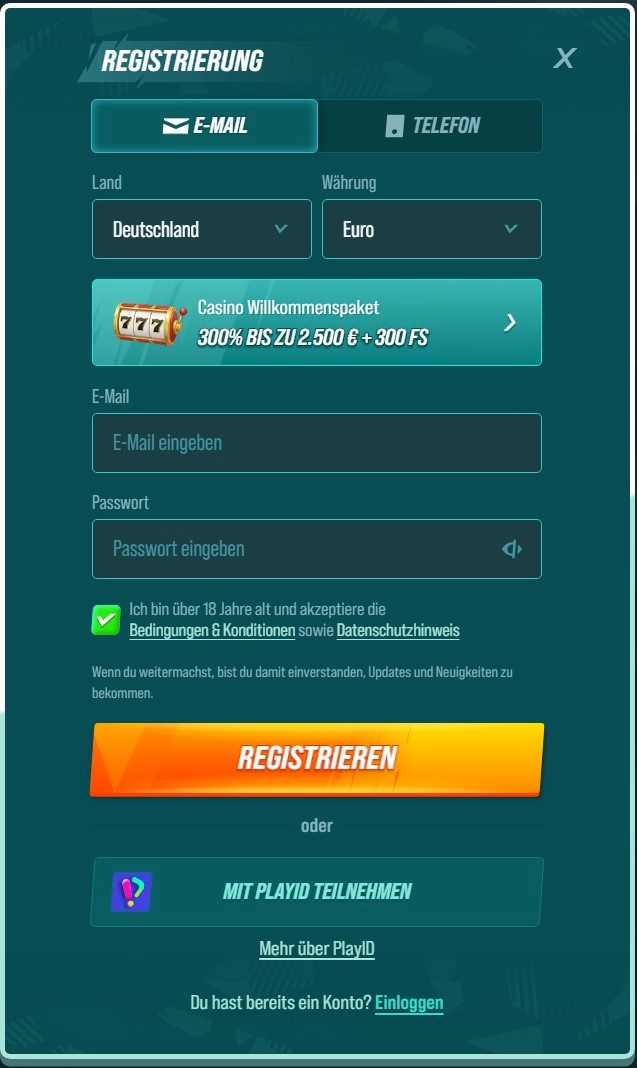 Registrierung